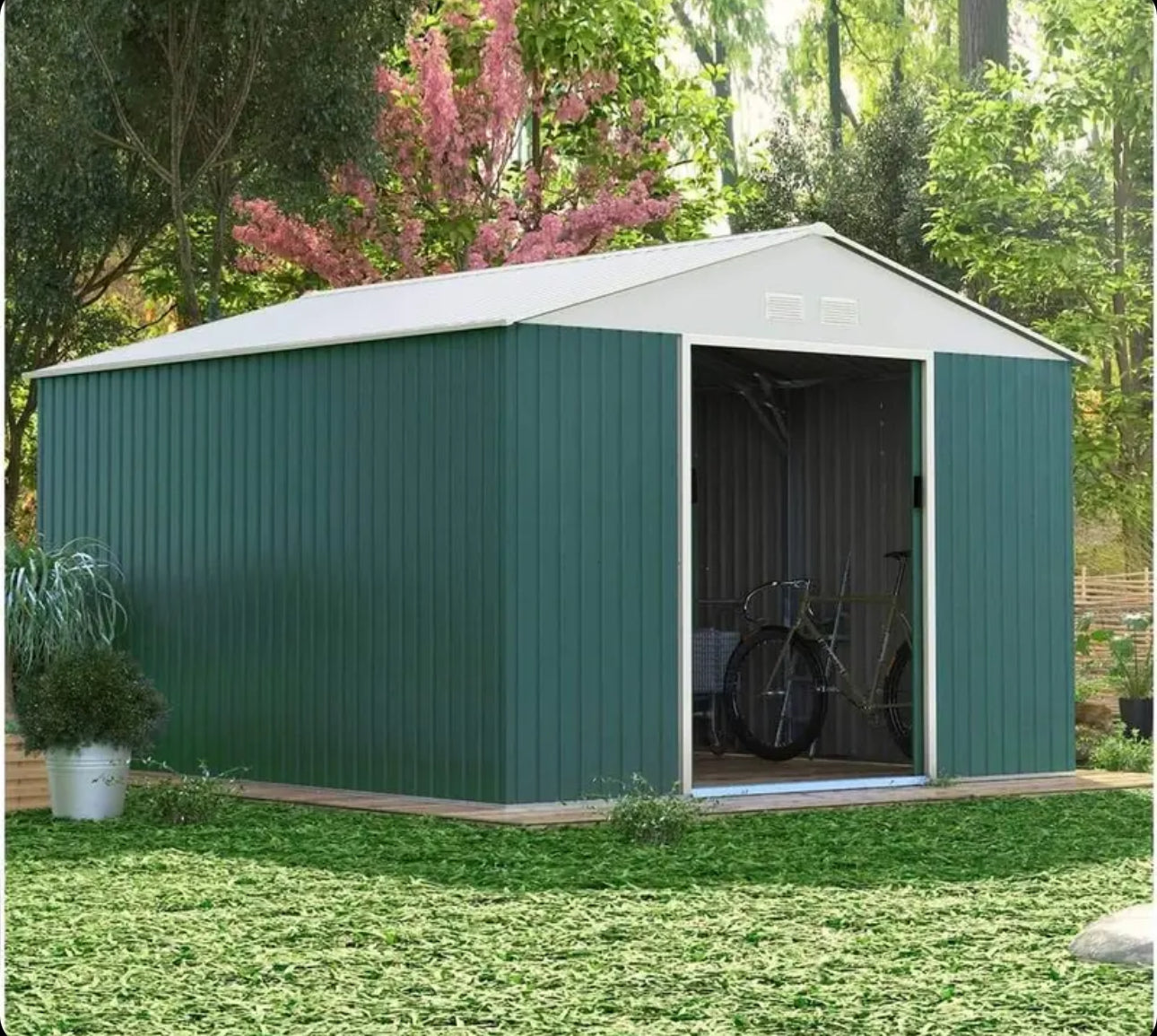 Habitat Et Jardin ROSAS Metal Garden Shed