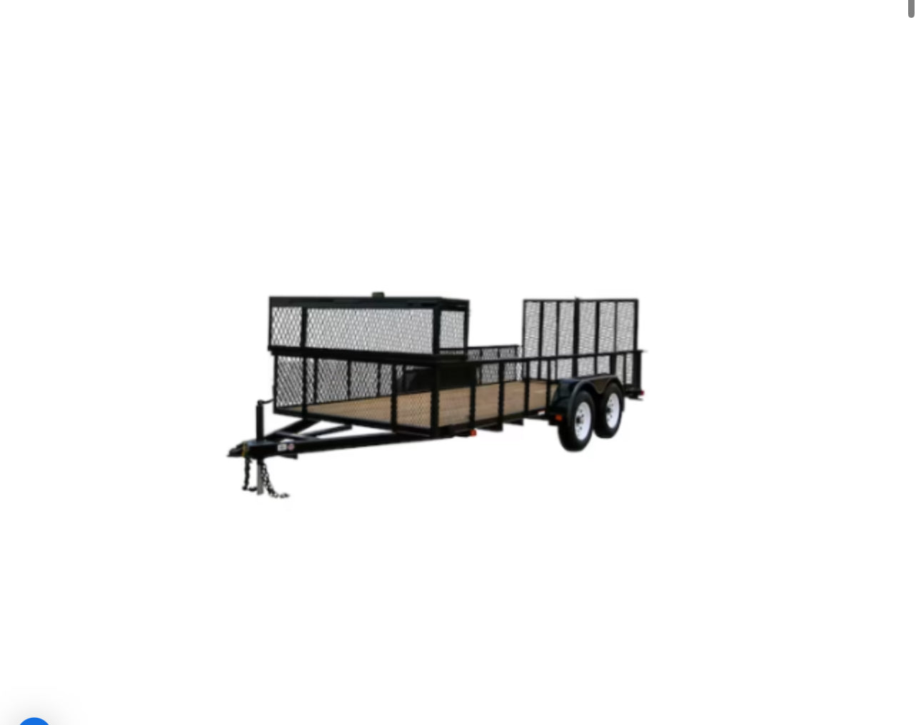 Carry-On Trailer 6-Ft X 16-Ft Treated Lumber Utility Trailer With Ramp Gate