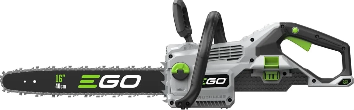 Ego CS1610E Battery-Powered Chainsaw, Chervon 56V Engine, 40cm Bar Length