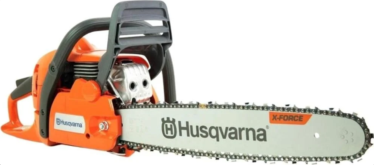 Husqvarna 450II 50cc Petrol Chainsaw, 45cm Bar Pitch, 2.4kW Power.
