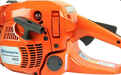 Husqvarna 450II 50cc Petrol Chainsaw, 45cm Bar Pitch, 2.4kW Power.