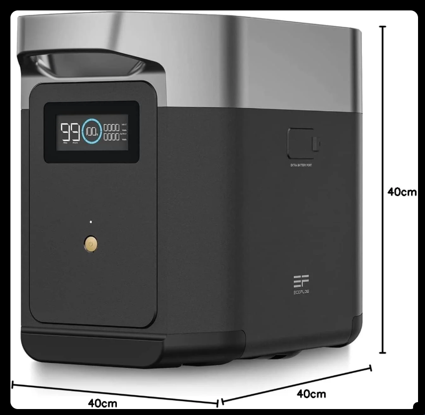 EcoFlow DELTA 2 Extra Battery, 1 kWh Extra Capacity for Home Emergency Power