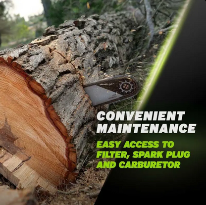 Greencut GS750X 2-stroke petrol chainsaw, 75cc, 4.8hp