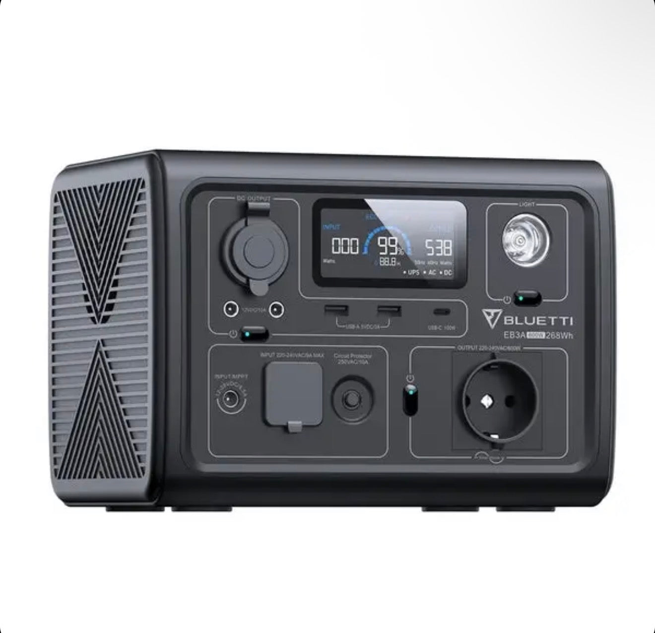 Bluetti EB3A Portable Power Station | 600W 268Wh