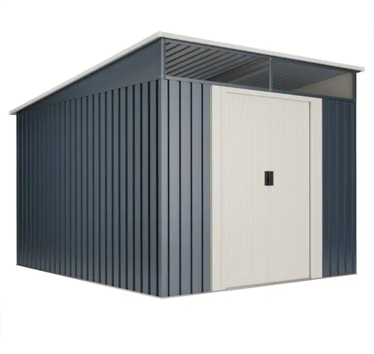 Slevik 6.6 m2 metal garden shed