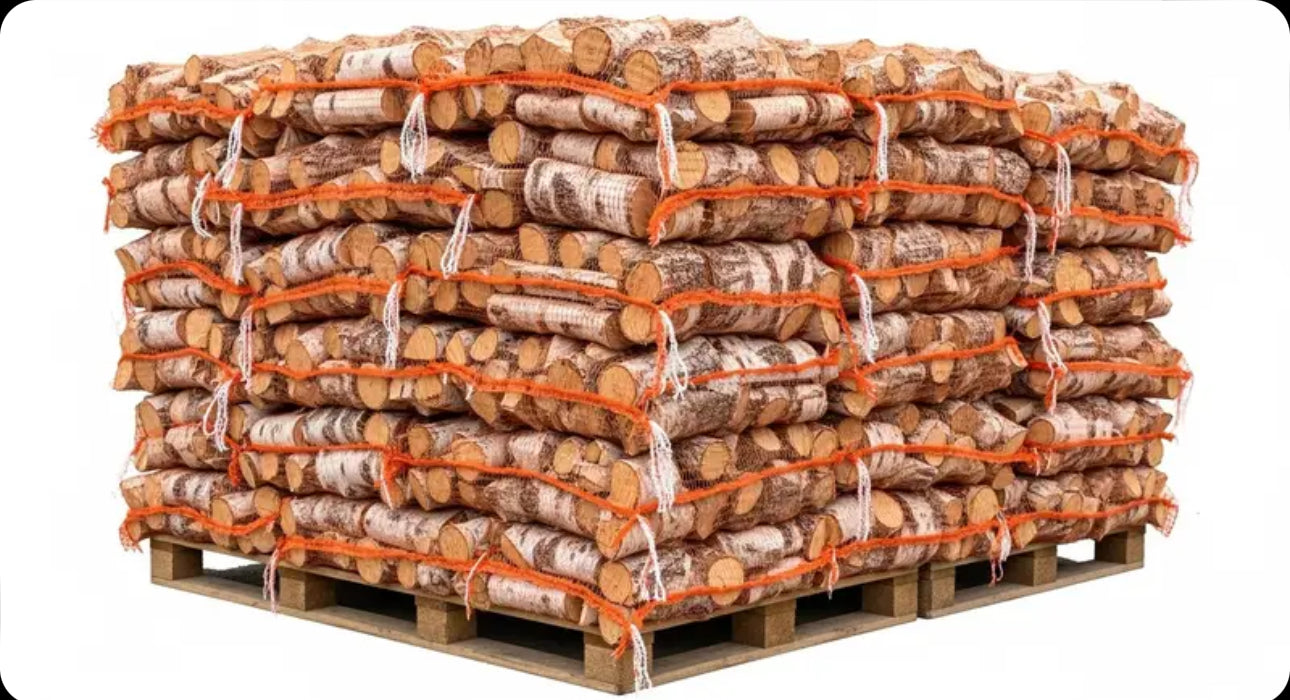 80 Nets – Kiln Dried Birch Logs
