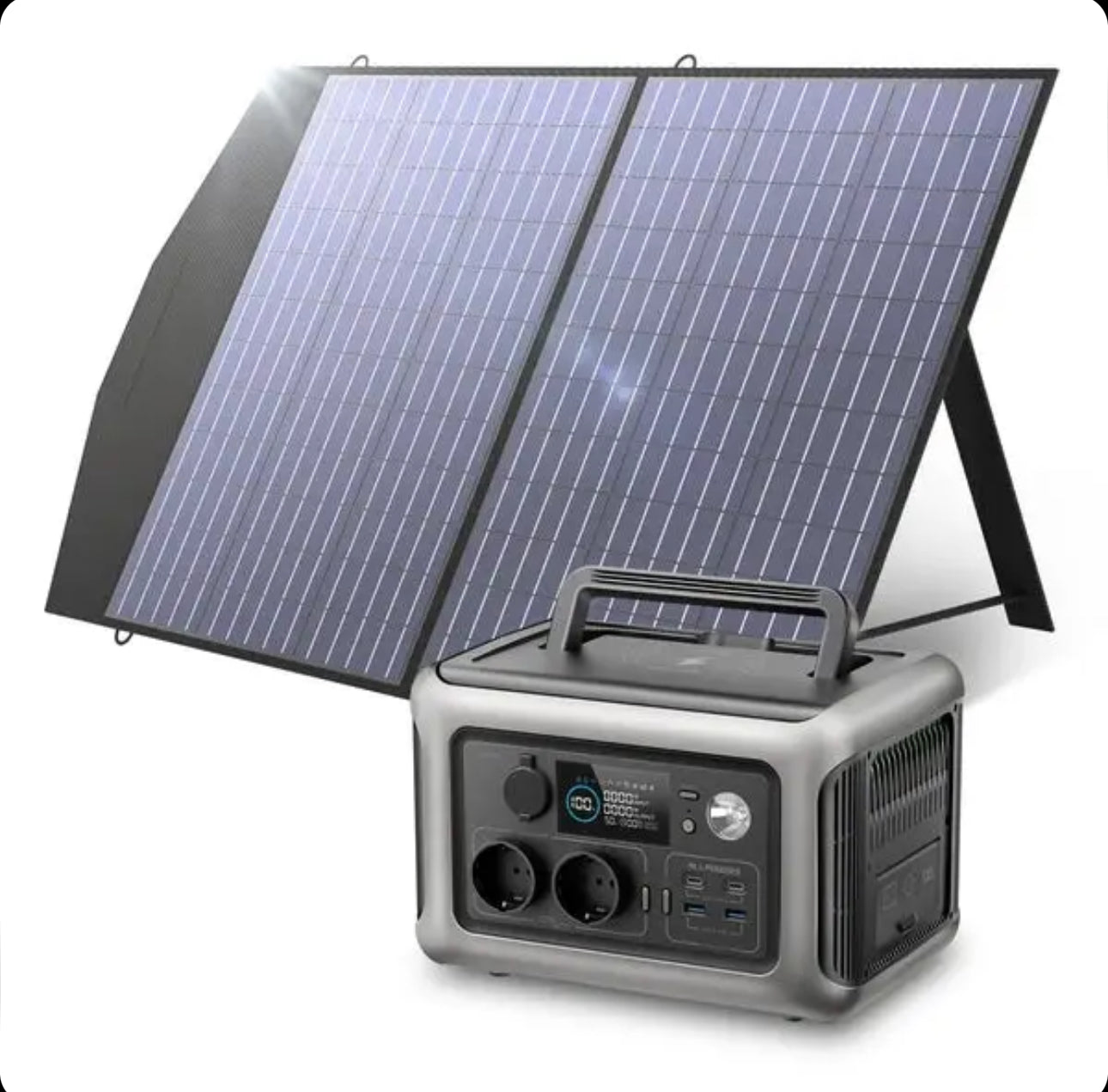 ALLPOWERS R600 Portable Power Station with LiFePO4 Cells | 299 Wh 600 W – Black