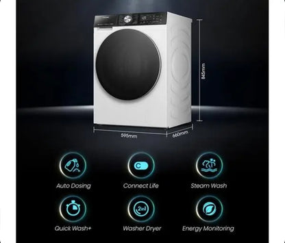 Hisense 5S Series Auto Dosing WD5S1045BW WiFi-enabled 10.5 kg Washer Dryer