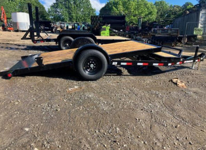 7 X 16 Interstate Full Bed Single Axle Tilt 7K Trailer
