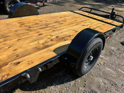 7 X 16 Interstate Full Bed Single Axle Tilt 7K Trailer