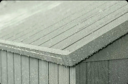 Keter Darwin Garden Shed 6 x 6, Wood Effect Finish, Sage Green, 3.30 m², 190 x 183 x 221 H cm