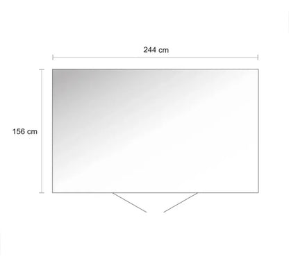 Biohort Europa garden shed, thickness 0.5 mm, 203x244x156 cm, grey, 2 batt.