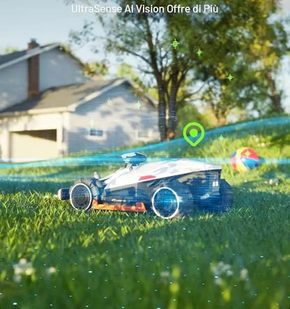 MAMMOTION LUBA 2 AWD 3000X Wireless Perimeter Robotic Lawnmower, Recommended 3000 m², Max. 3600 m², UltraSense AI Vision Automatic Mapping, 80% Slope, 25-70 mm Cutting Height