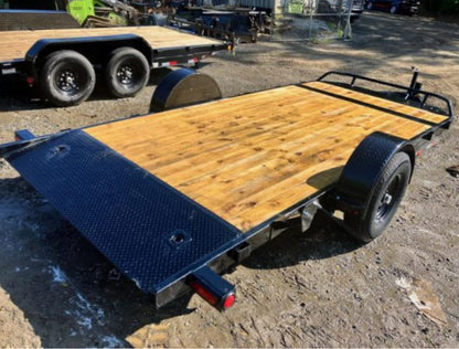 7 X 16 Interstate Full Bed Single Axle Tilt 7K Trailer