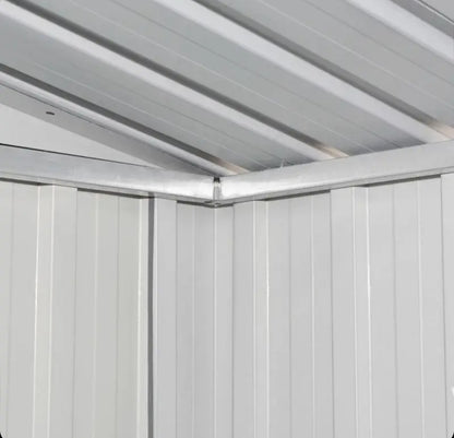 Brown steel garden shed 204x132x186 cm