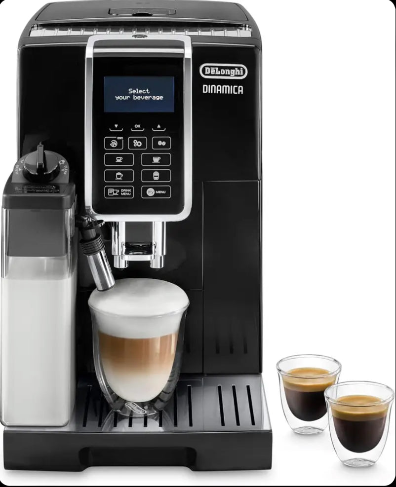 De’Longhi Dinamica ECAM 350.55.B Fully Automatic Coffee Machine with LatteCrema Milk System