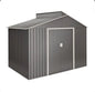 Lättsta 5.44m2 metal garden shed in premium metallic grey