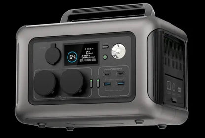 ALLPOWERS R600 Portable Power Station with LiFePO4 Cells | 299 Wh 600 W – Black