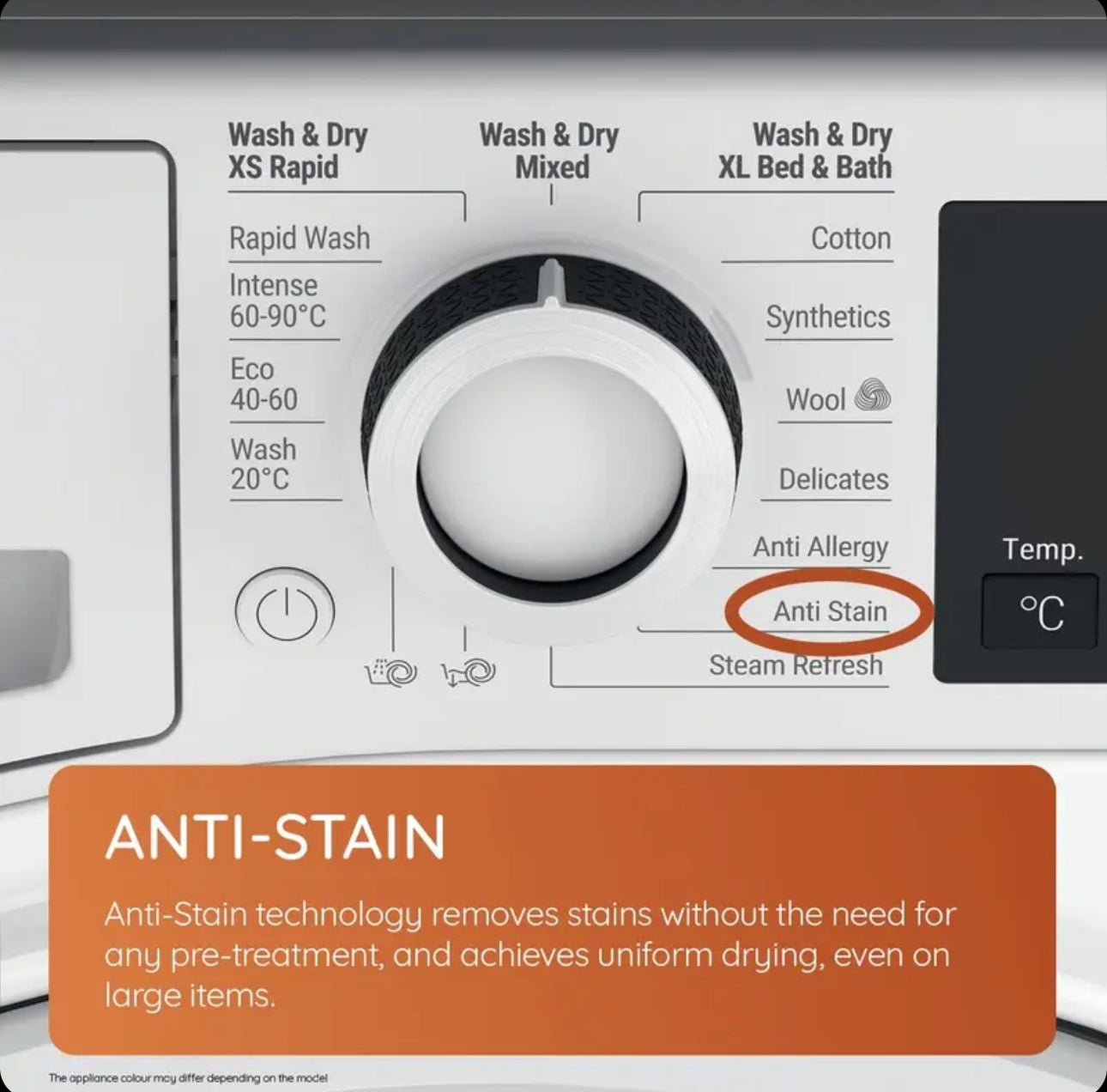 Hotpoint 8KG/6KG White Freestanding Washer Dryer ndb8635wuk