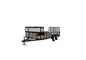 Carry-On Trailer 6-Ft X 16-Ft Treated Lumber Utility Trailer With Ramp Gate