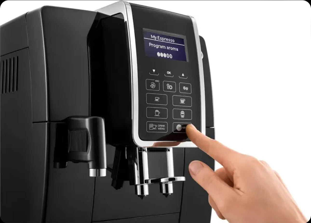De’Longhi Dinamica ECAM 350.55.B Fully Automatic Coffee Machine with LatteCrema Milk System