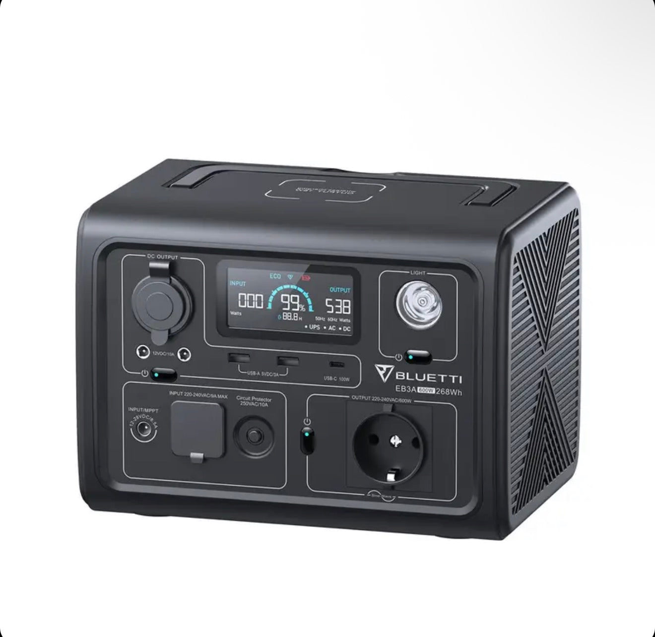 Bluetti EB3A Portable Power Station | 600W 268Wh