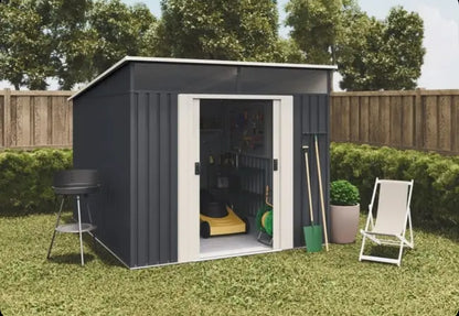 Slevik 6.6 m2 metal garden shed