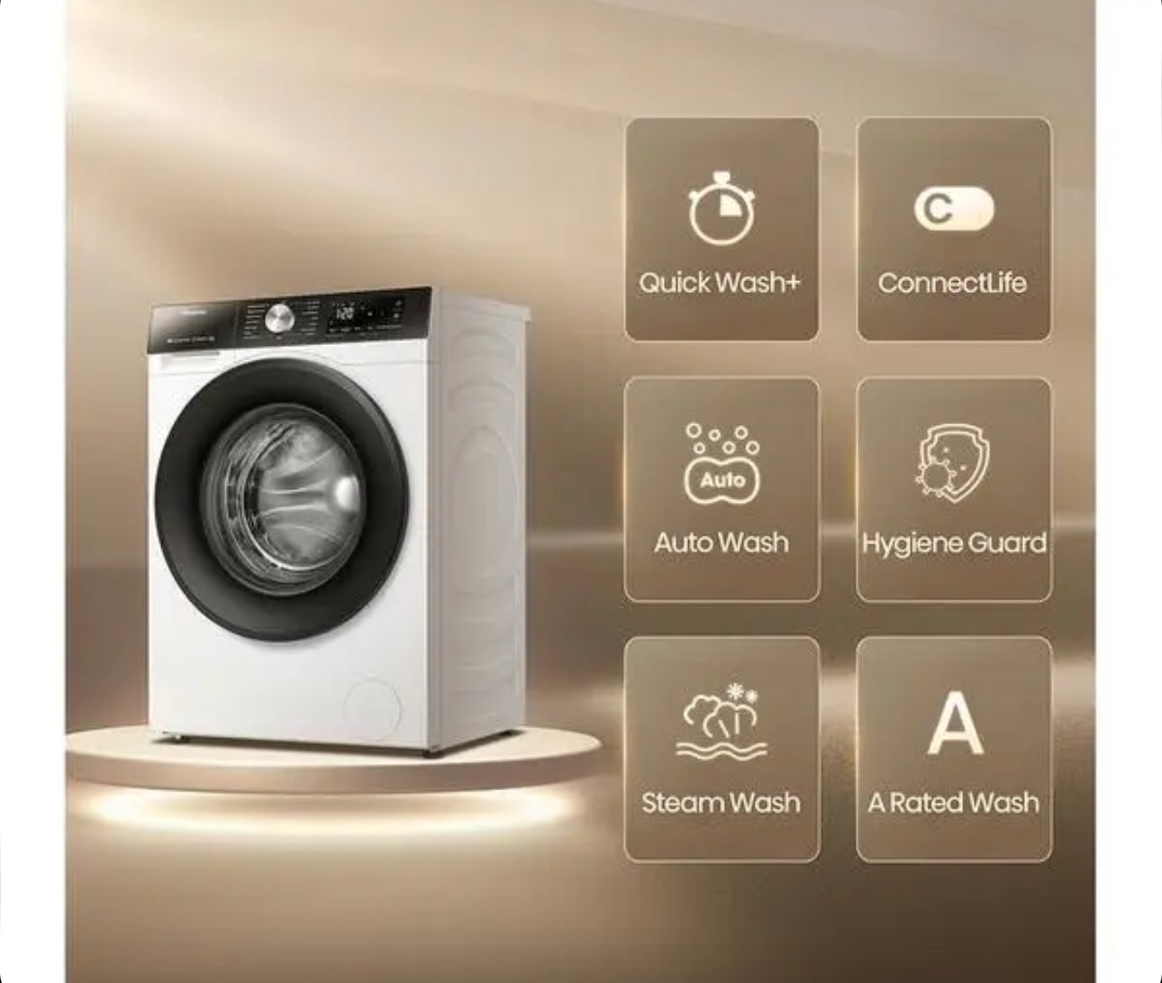 HISENSE 3S Series WiFi-enabled 8 kg 1400 Spin Washing Machine