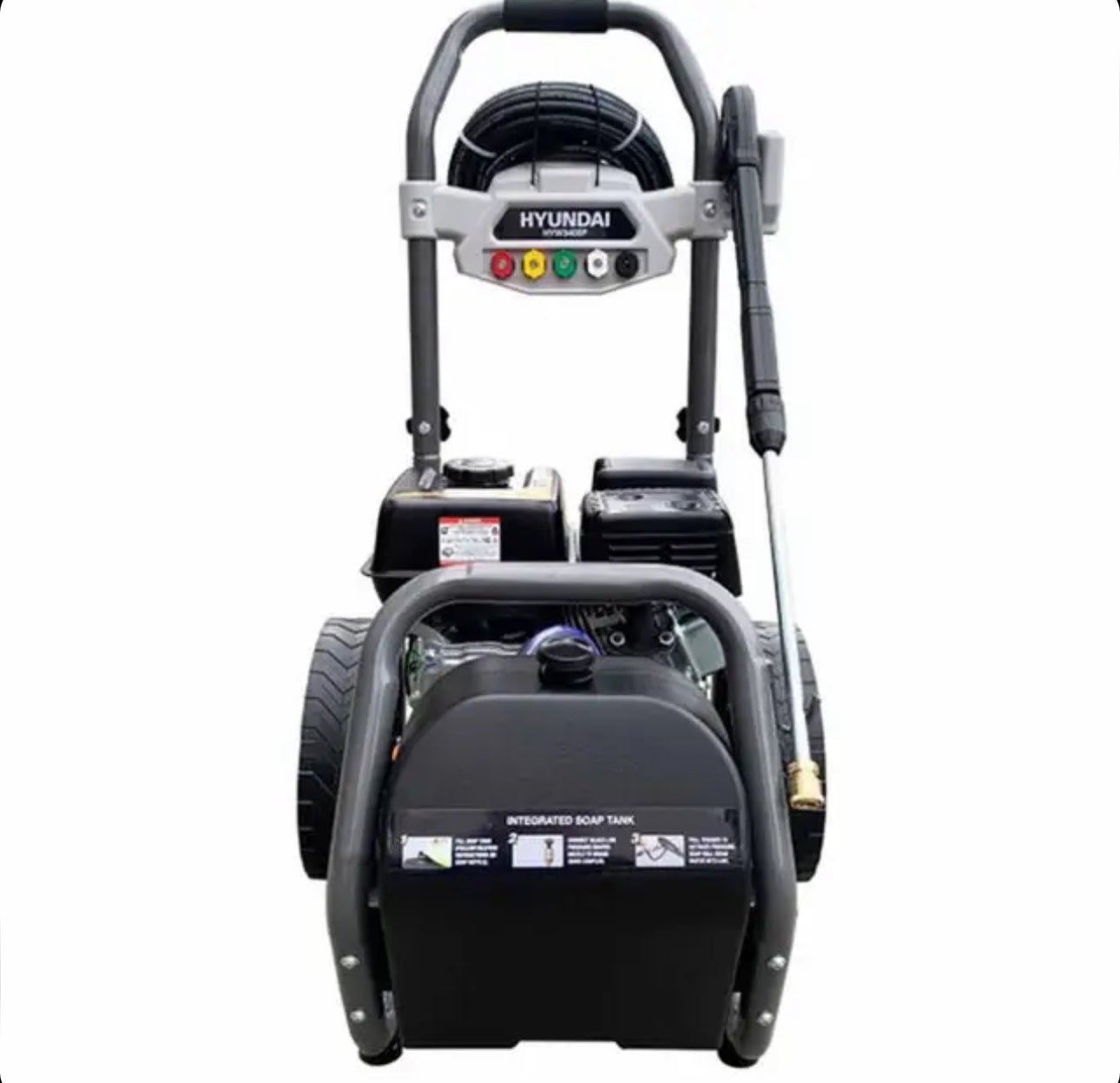 Hyundai hyw3400p 3400psi 210cc Petrol Pressure Washer