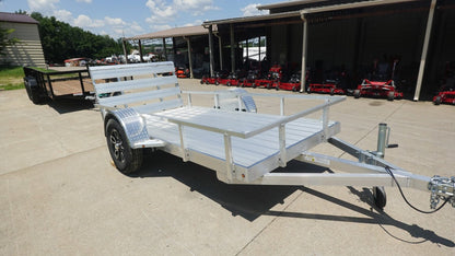 5′ x 10′ Aluminum Utility Trailer with Gate and Mag Wheels – 3500 lb Axle