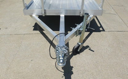 5′ x 10′ Aluminum Utility Trailer with Gate and Mag Wheels – 3500 lb Axle