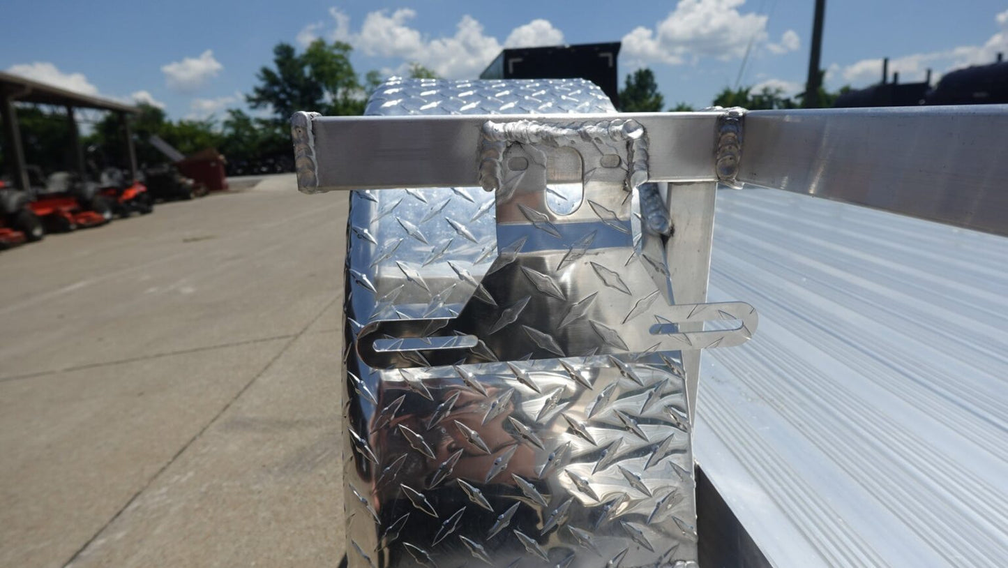 5′ x 10′ Aluminum Utility Trailer with Gate and Mag Wheels – 3500 lb Axle