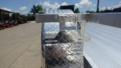 5′ x 10′ Aluminum Utility Trailer with Gate and Mag Wheels – 3500 lb Axle